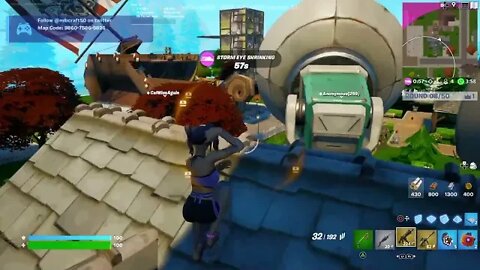 playing with my friends on fortnite.