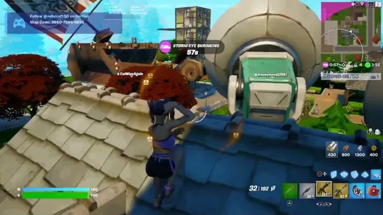 playing with my friends on fortnite.