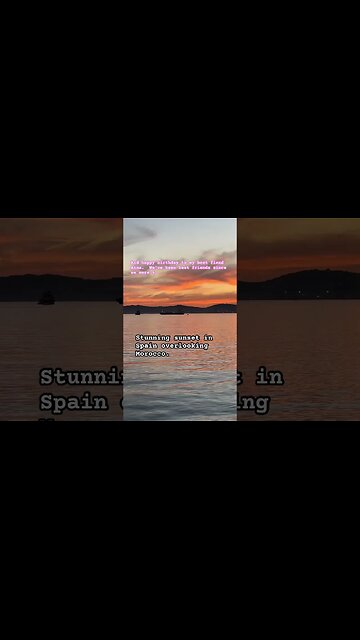 Stunning Sunset in Spain Overlooking the African Coast
