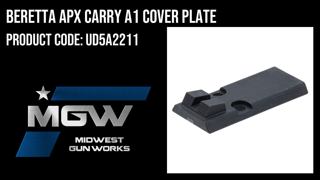 Beretta APX Carry A1 Cover Plate - UD5A2211