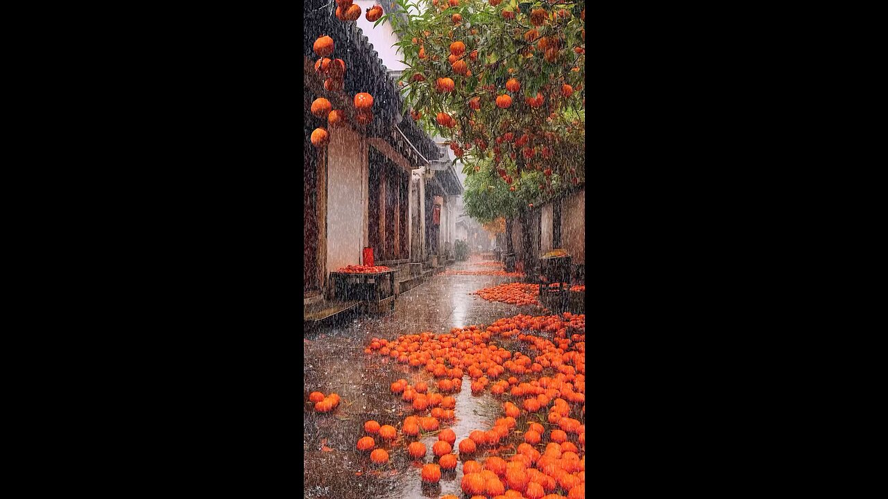 Heavy rain with amazing rain sound love the nature