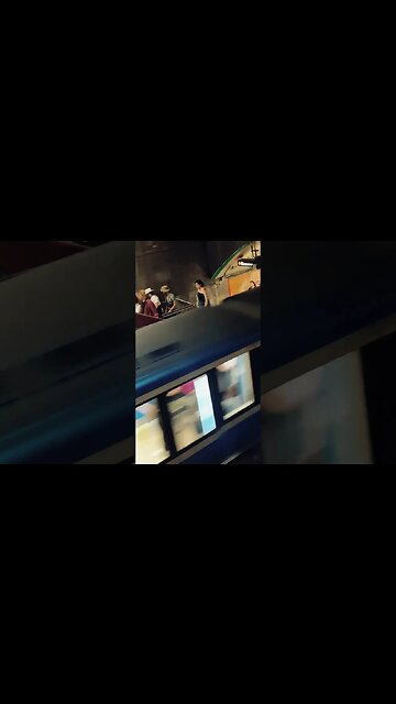Breathless glimpse Montréal metro #montreal #traintravel #viralvideo