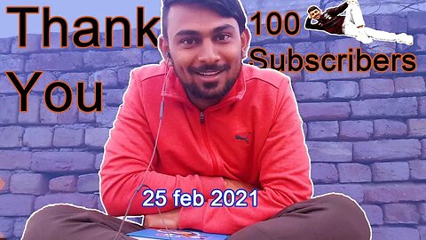 I got 100 Subscribers | Thanks You || JASWANT SINGH PARMAR