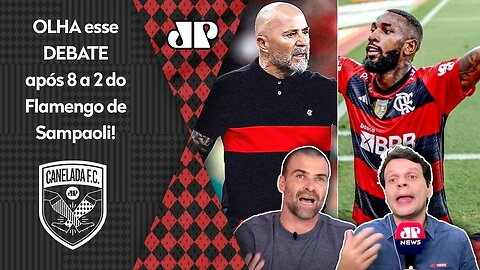 "DESMORALIZOU o Vítor Pereira! O que o Sampaoli FEZ nesse 8 a 2 do Flamengo foi..." OLHA esse DEBATE