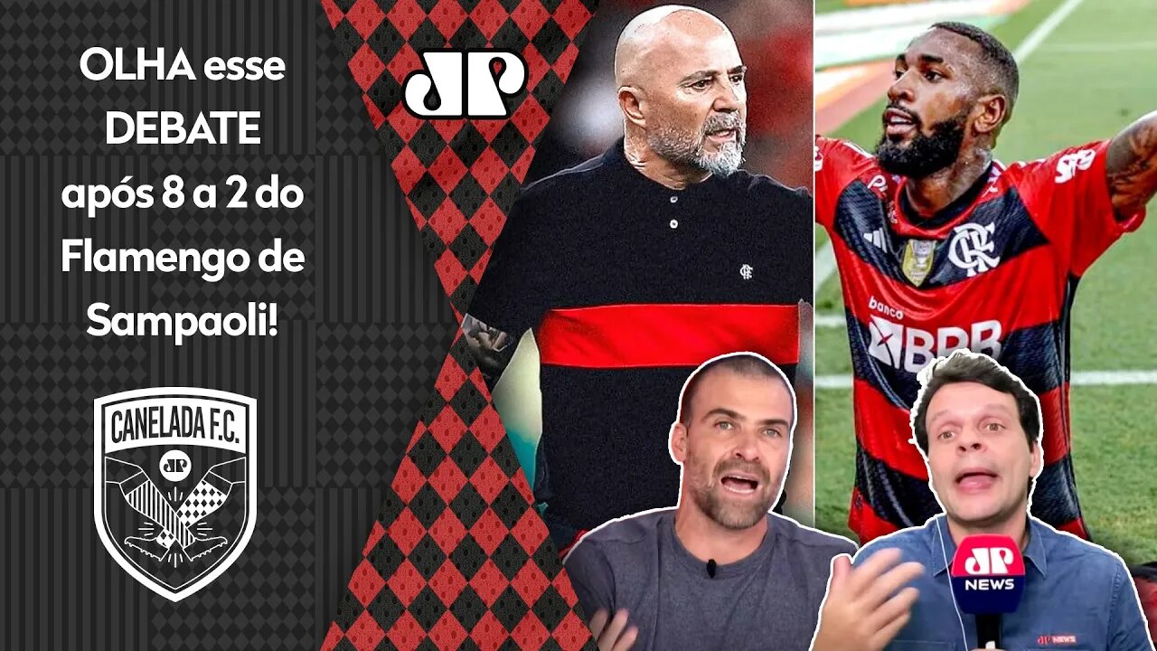 "DESMORALIZOU o Vítor Pereira! O que o Sampaoli FEZ nesse 8 a 2 do Flamengo foi..." OLHA esse DEBATE