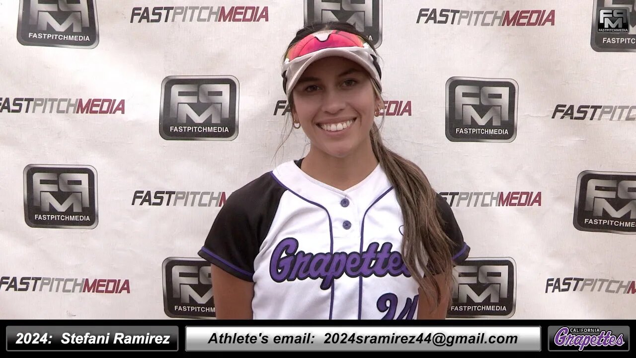 2024 Stefani Ramirez 4.4 GPA - Outfielder and Shortstop Softball Recruiting Video Ca Grapettes Gold