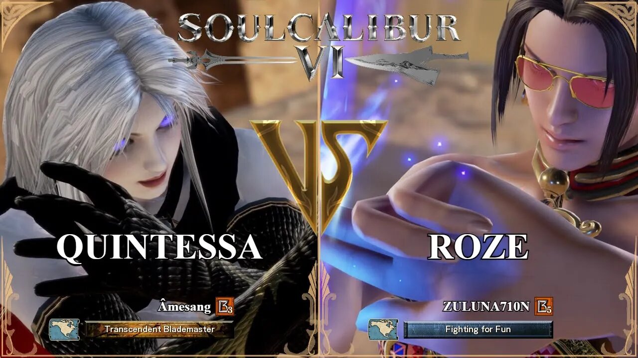 SoulCalibur VI — Amesang (Quintessa) VS ZULUNA710N (Roze) | Xbox Series X Ranked