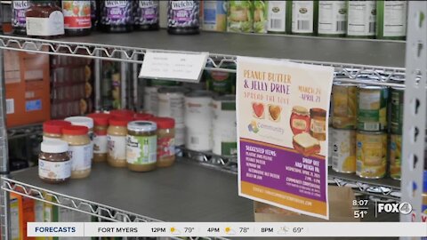 Community peanut butter and jelly drive to feed the hungry