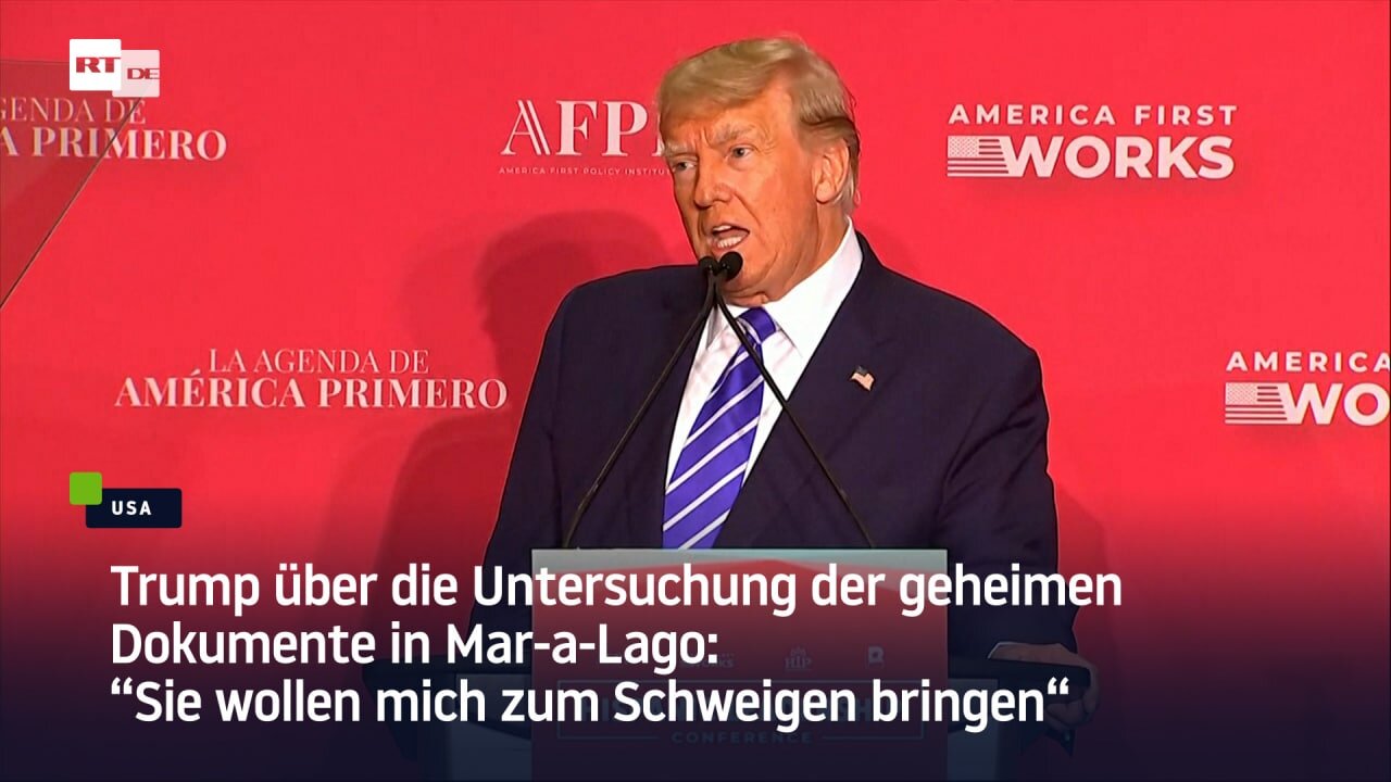 Trump über die Untersuchung der geheimen Dokumente in Mar-a-Lago