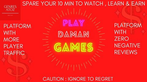 DAMAN GAMES - MONEY EARNING PLATFORM