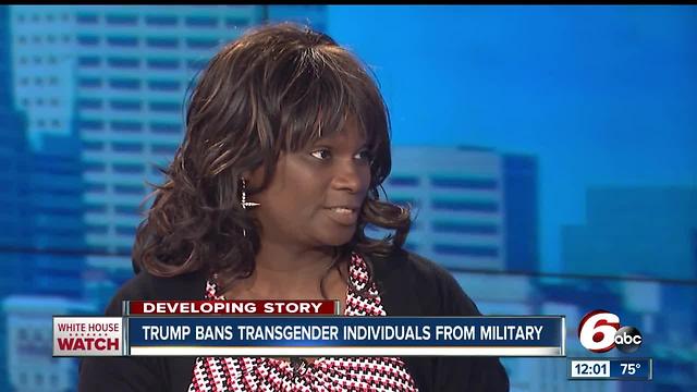 Transgender veteran talks about President Trump's new ban