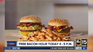 Get free bacon at McDonald's for an hour on Tuesday