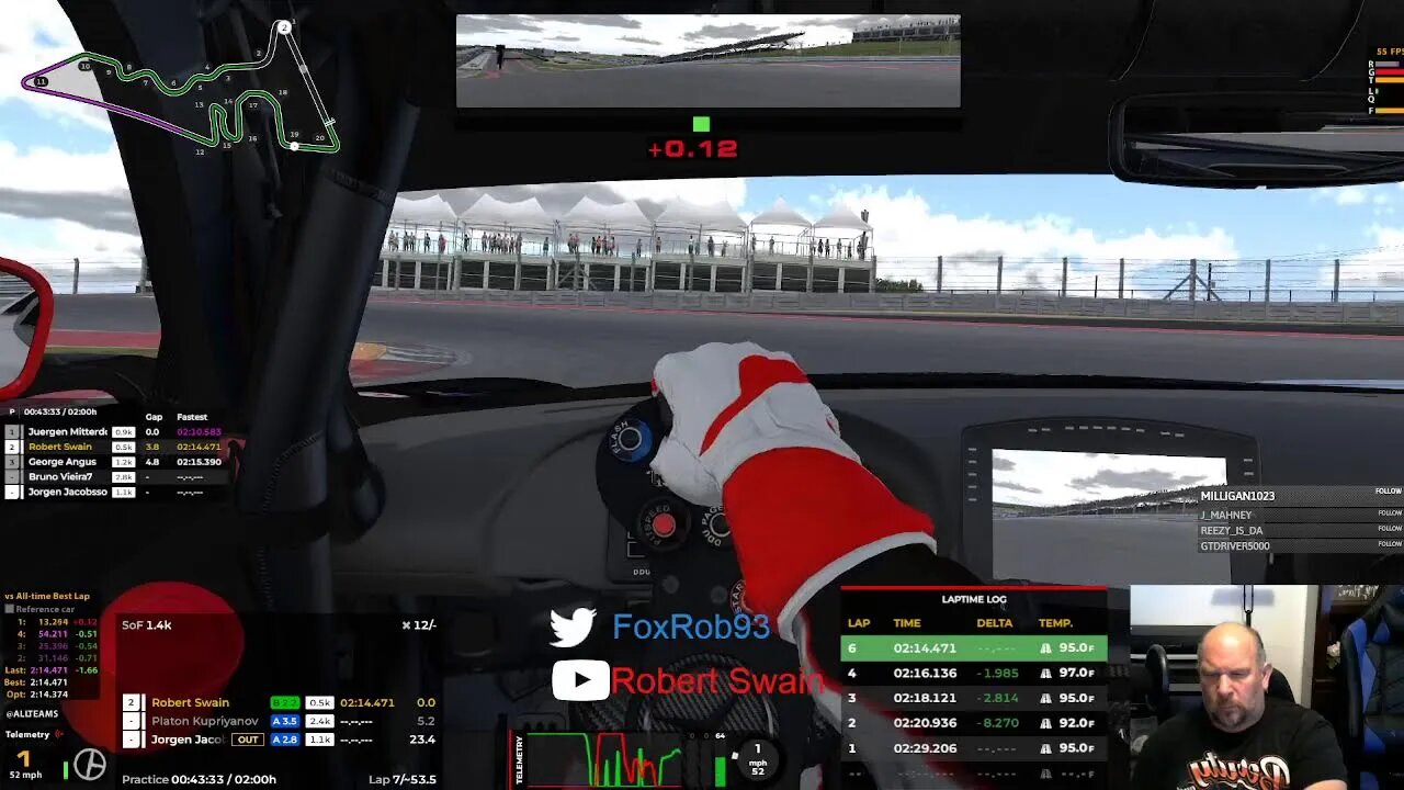 iRacing 22 Season 4 Week 8 GT3 or LMP2 practice