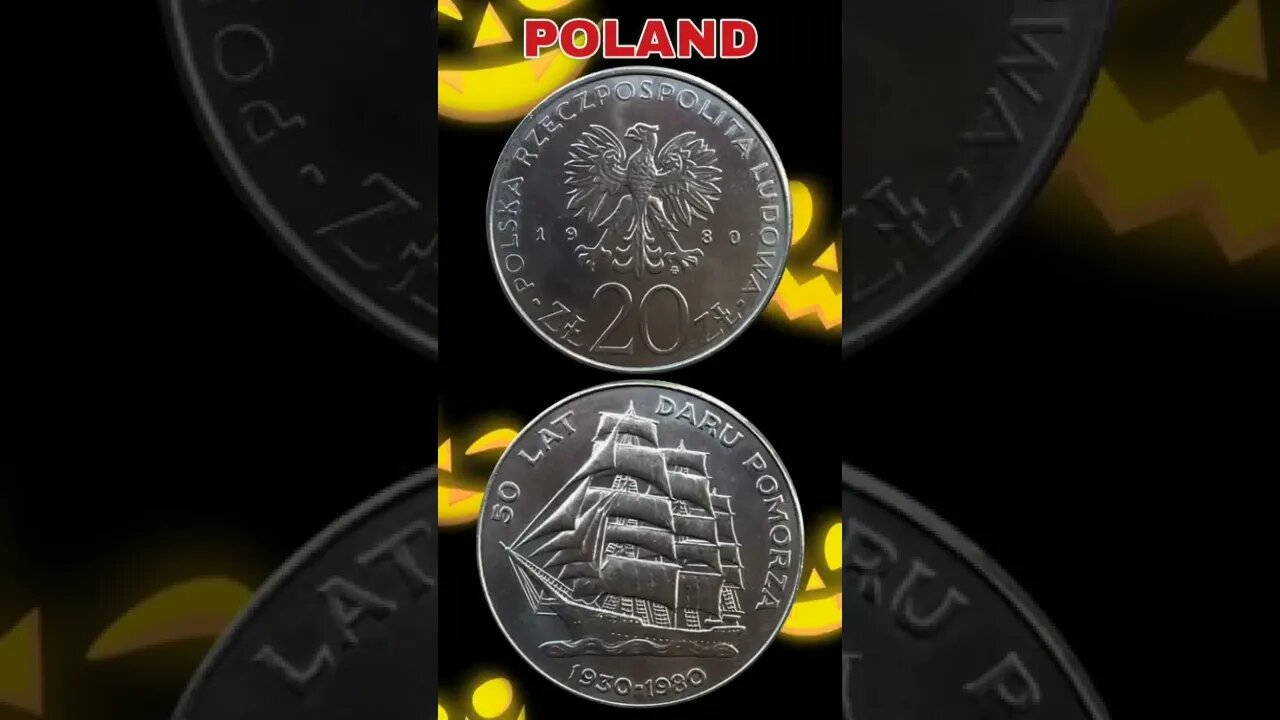 Poland 20 Zlotych 1980.#shorts #coinnotesz