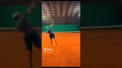 Slice serve! Ace! #tennis #shorts #subscribe