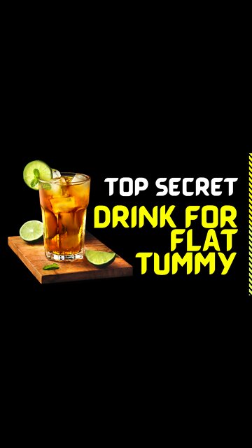 Top Secret Drink For Flat Tummy - weight loss drink / 2 ingredients.