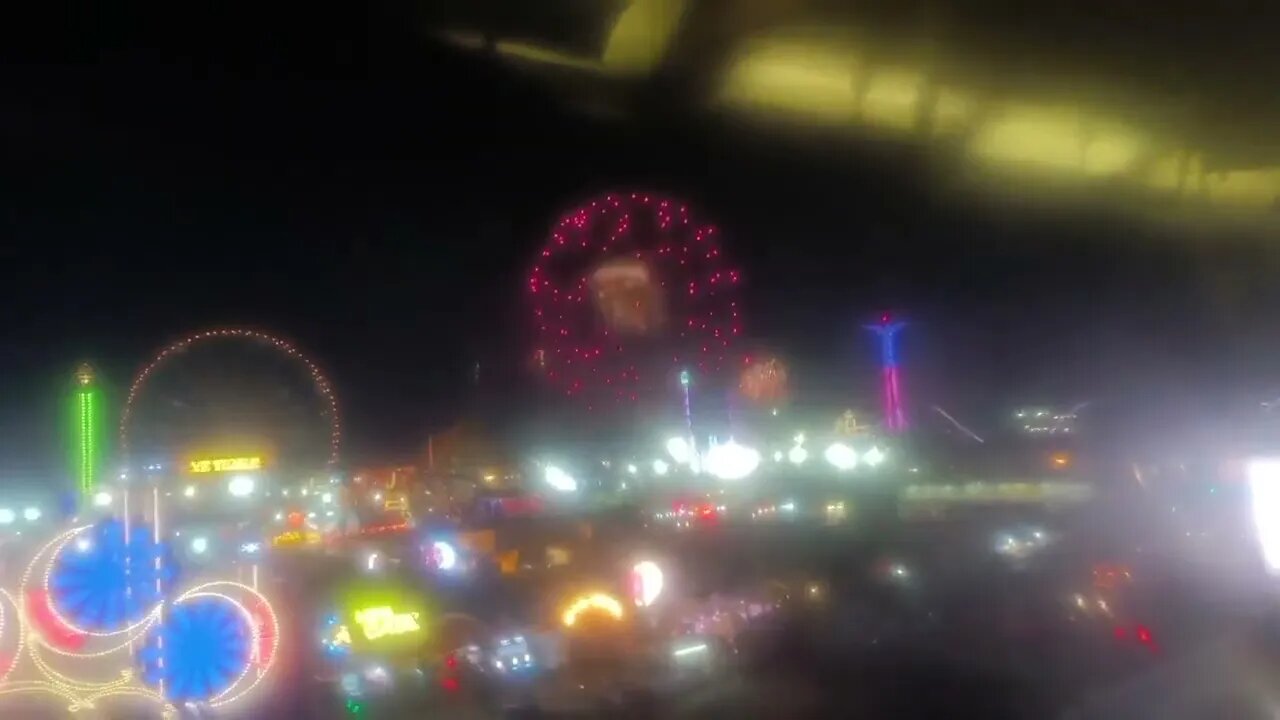 4th of July fireworks from Q train leaving Coney island 7/4/23