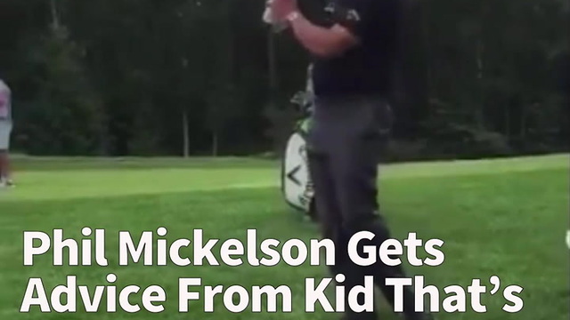 Phil Mickelson Gets Advice From Thats Kid So Good He Can Caddie For Me Anytime