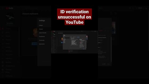 YouTube id verification unsuccessful #shorts #reels #bharatkiinformation