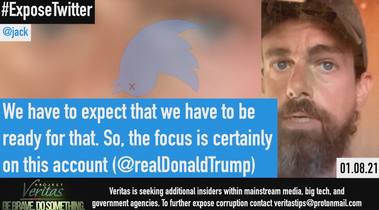 Twitter Insider Secretly Records CEO Jack Dorsey Detailing Agenda For Further Political Censorship!!