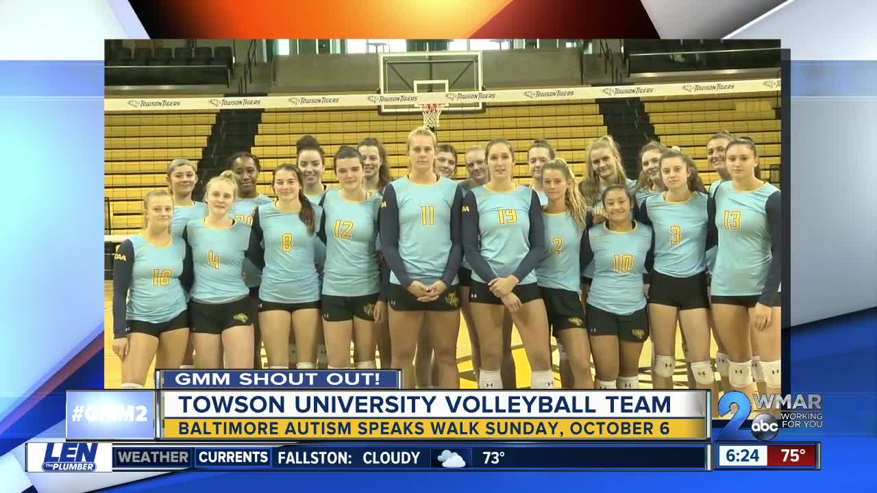 Good morning from Towson University's Volleyball Team!