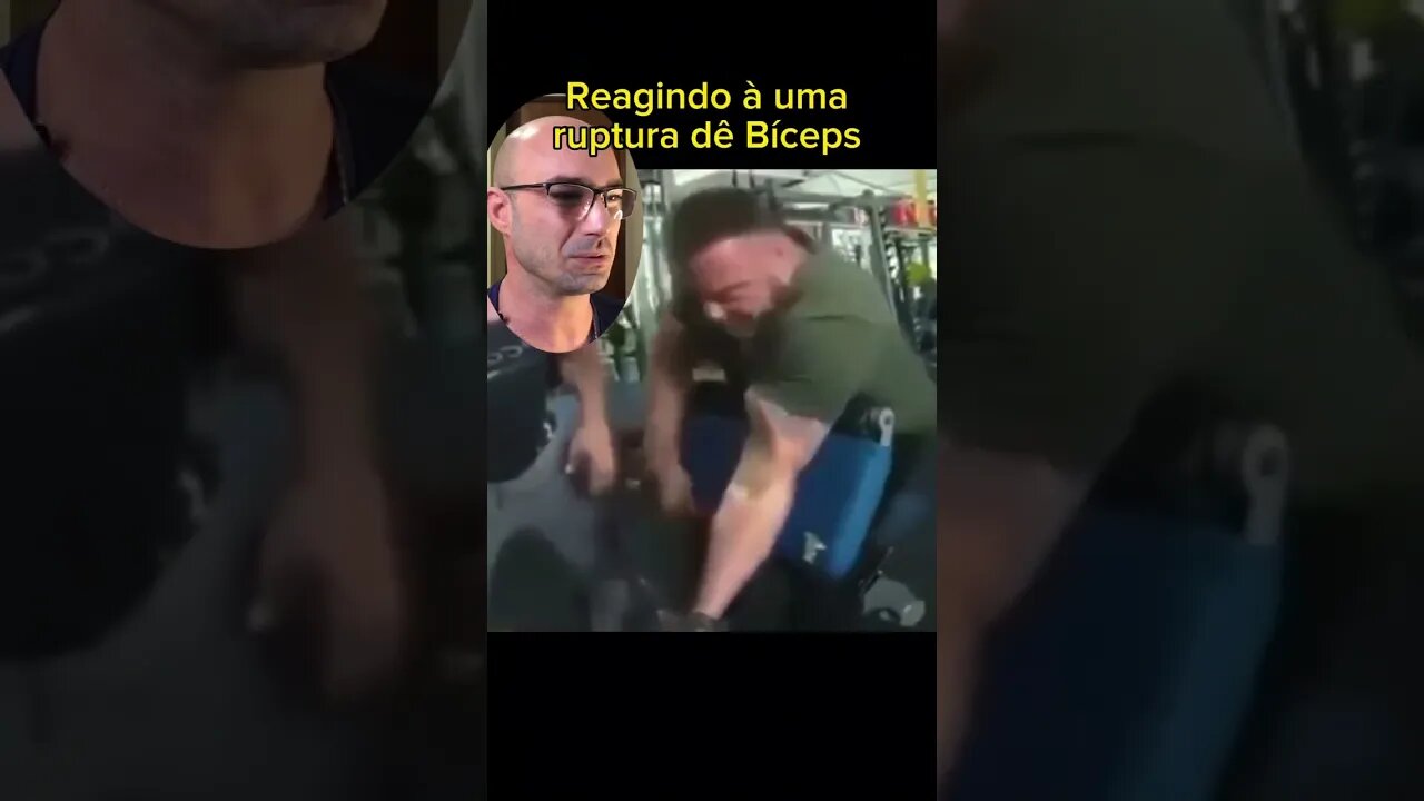 Reagindo à uma ruptura de bíceps na rosca scott￼ #shorts