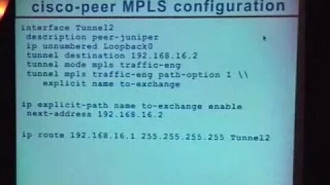 Building an MPLS Exchange Point