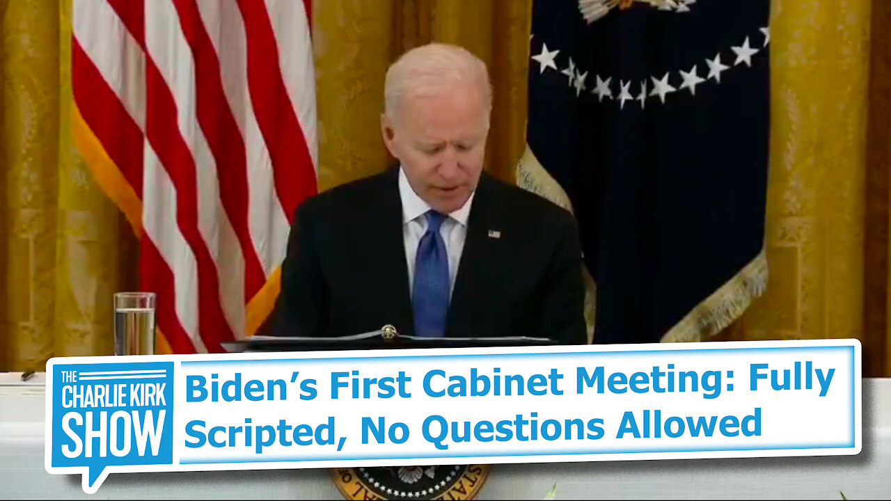 Biden’s First Cabinet Meeting: Fully Scripted, No Questions Allowed