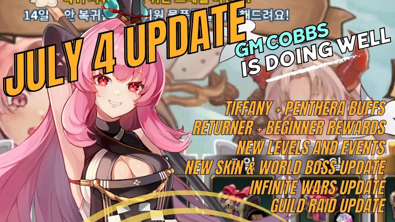 July 4 Update: New Skins and nice updates from GM Cobbs! Eternal Saga 소식 ,대도서관(방송인)-나무위키:대문 Wisdom 8