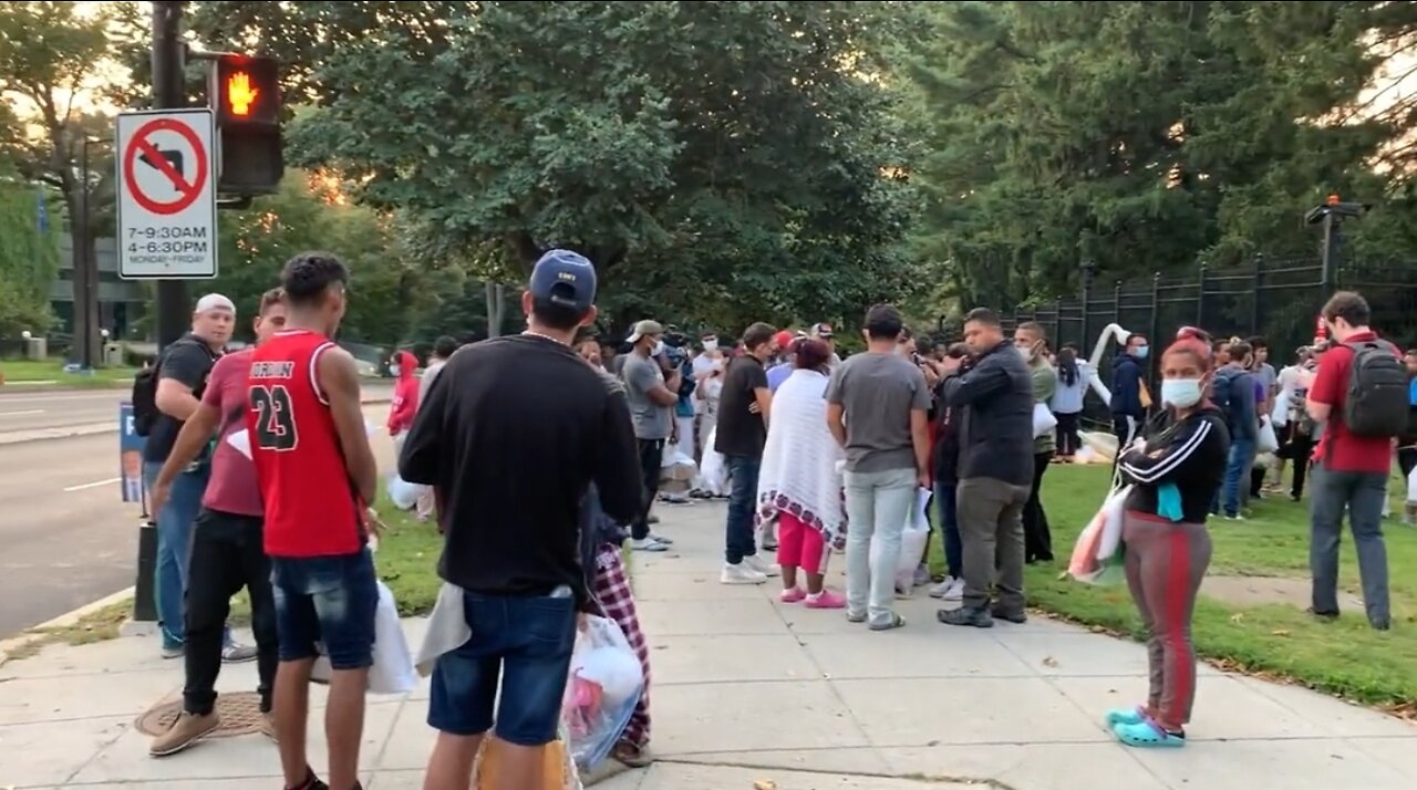 2 Buses Of Illegals Dropped Off At VP Harris' House In DC From Gov Abbott