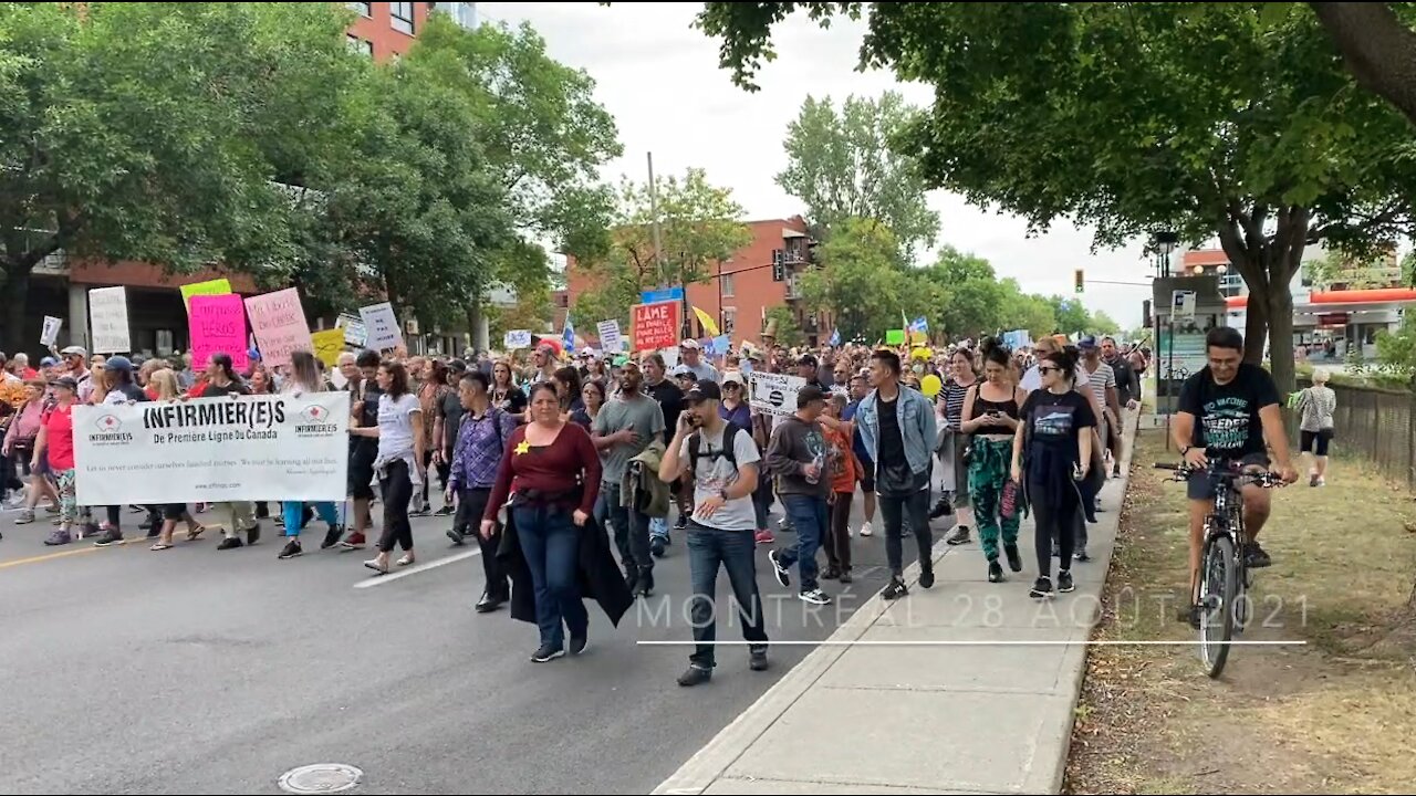 Manif Montréal - 28 août