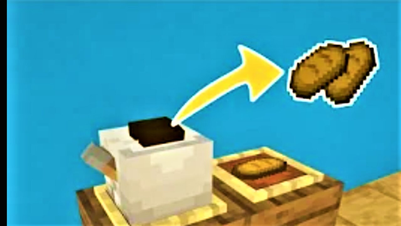 How to make a working toaster in minecraft #minecraft
