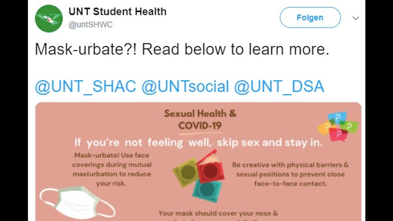 A University In Texas Tells Students to Masterbait with a MASK