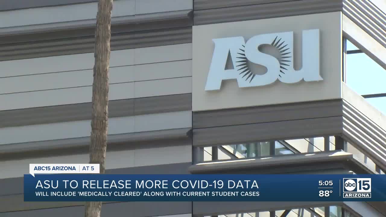 ASU to release more COVID-19 data