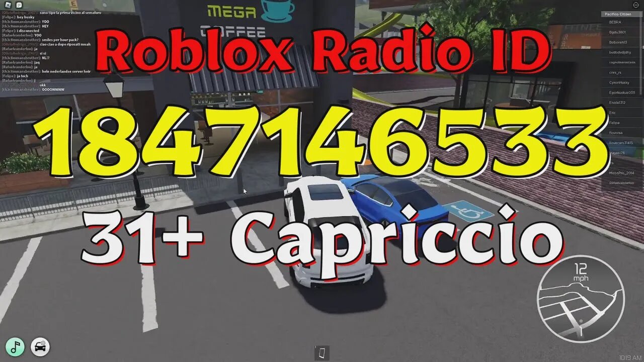 Capriccio Roblox Radio Codes/IDs