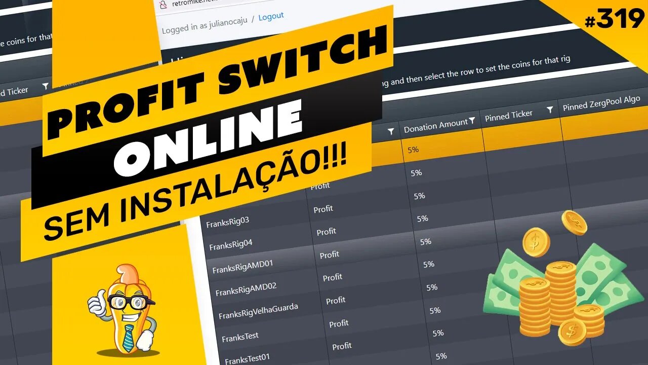 ⛏️🤑 PROFIT SWITCH ONLINE PARA HIVE OS - SEM INSTALAÇÃO - APENAS CONFIGURAÇÕES ONLINE - PASSO A PASSO