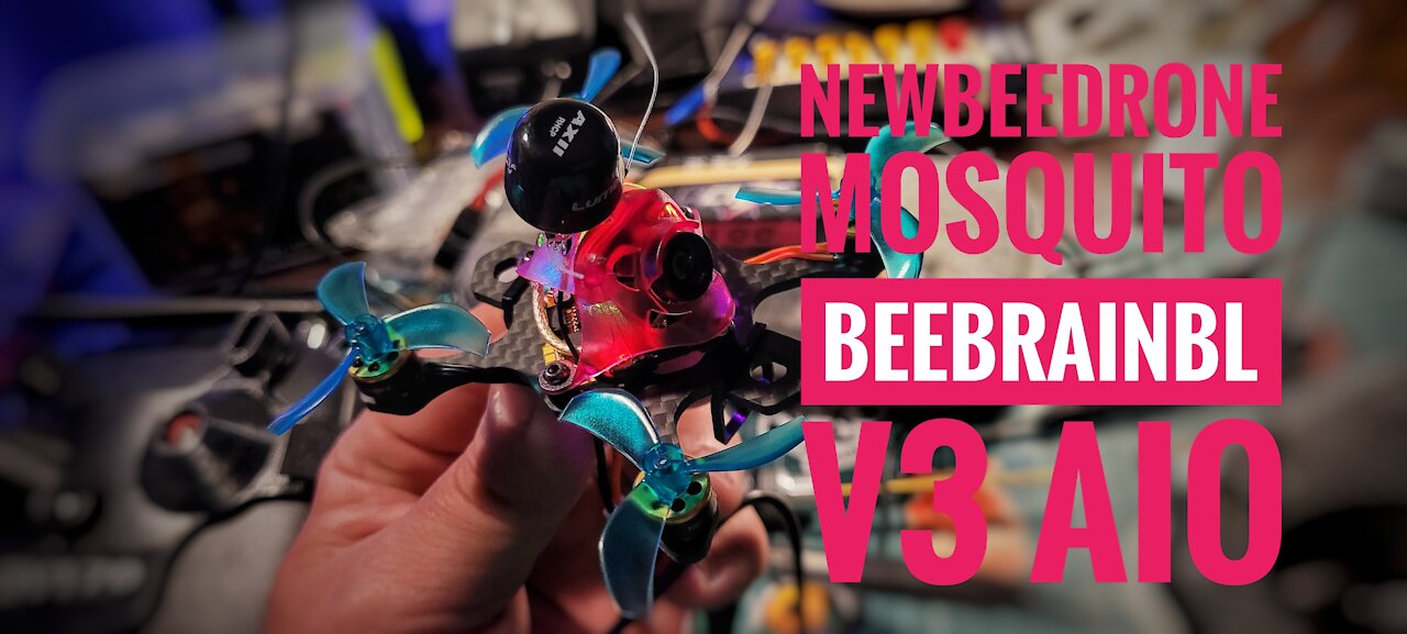 Newbeedrone Mosquito maiden flight | BeebrainBL v3 AIO (Frsky)