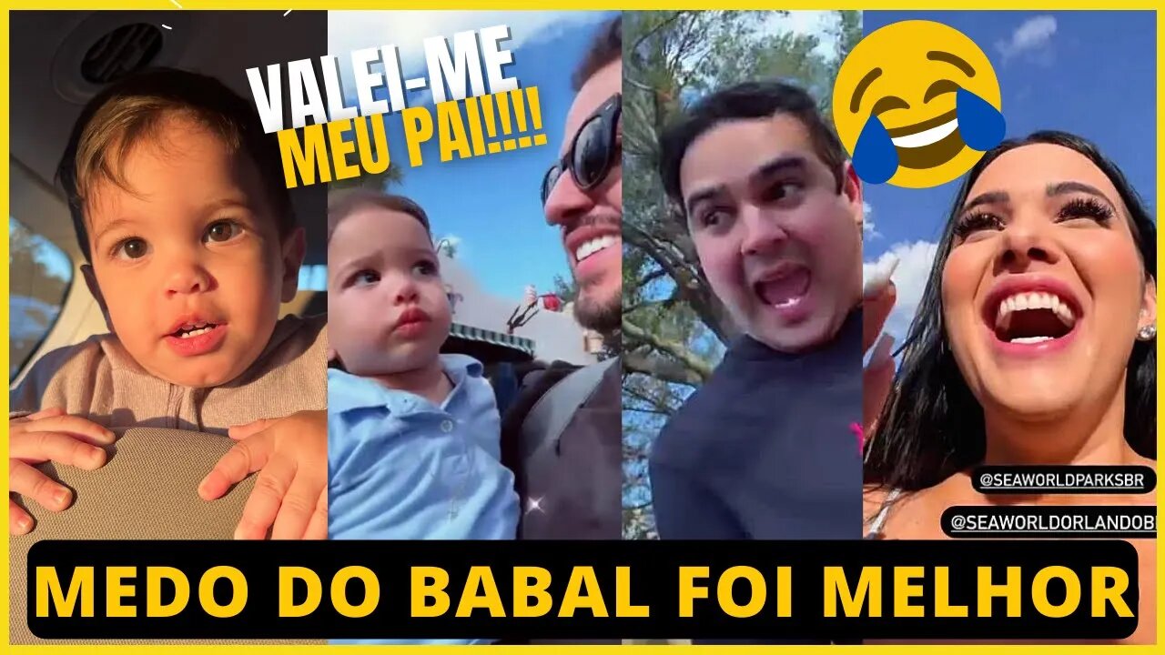 O PÂNIC0 DE BABAL E MIGUELZINHO PELA PRIMEIRA VEZ NO PARQUE SEAWORLD EM ORLANDO