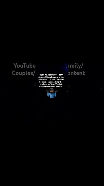 Thumbnails don’t make me click on a Video