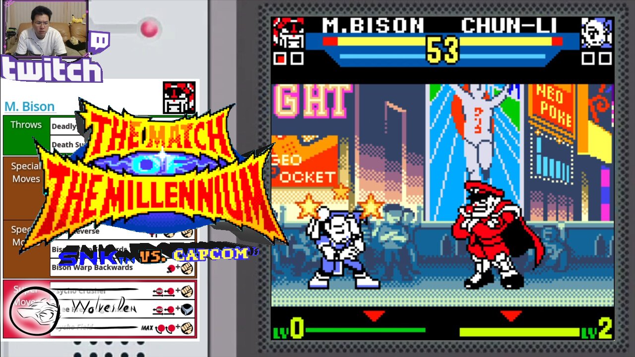 (NeoGeo Pocket Color) SNK vs. Capcom Match of the Millennium - 23 - M.Bison - Lv Gamer