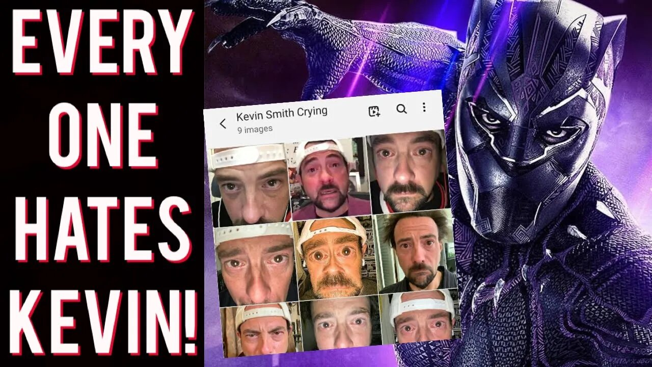 EPIC FAIL! Crying Kevin Smith WRECKED for Black Panther: Wakanda Forever take! Fake Marvel Fan?!