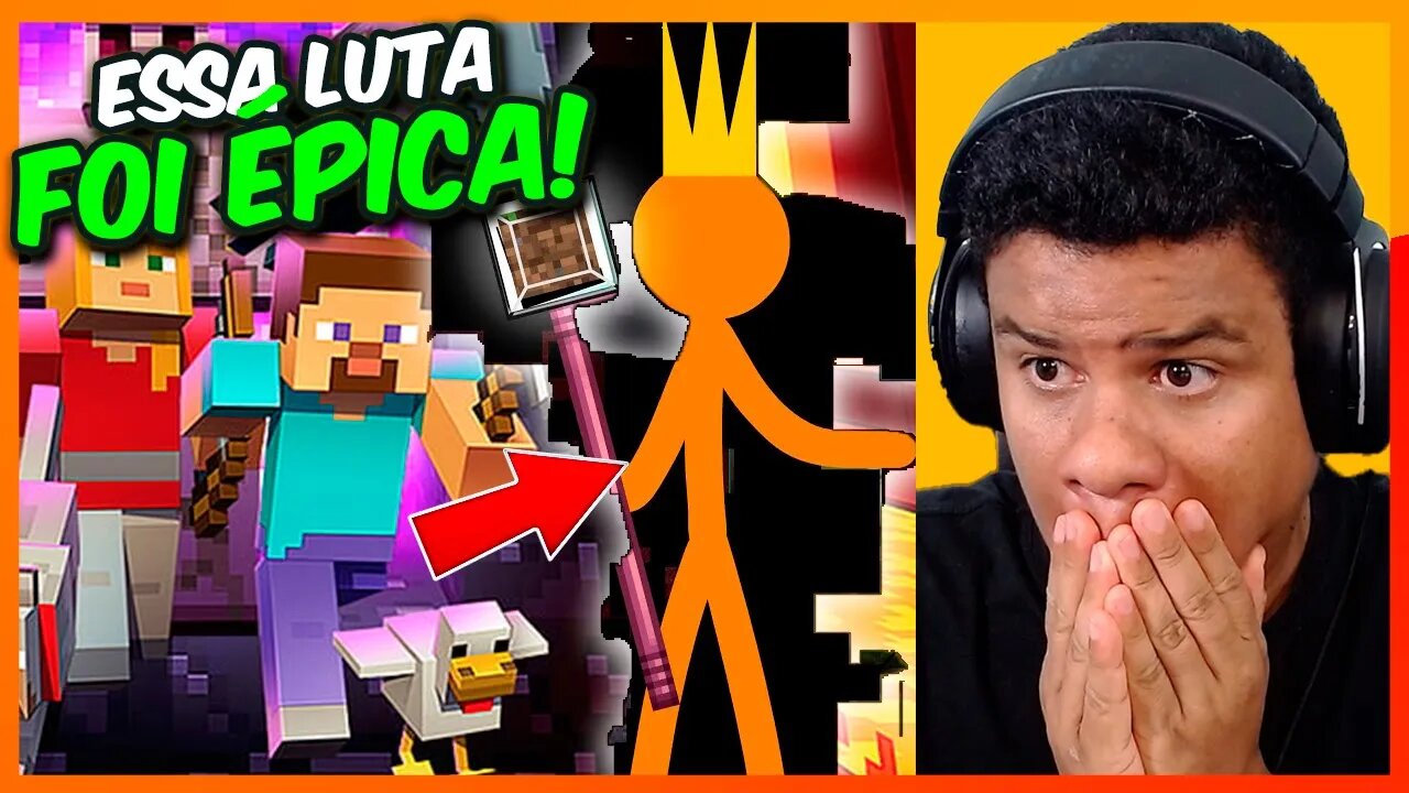 REAGINDO A LUTA ENTRE O REI LOUCO VS MINECRAFT | React Anime Pro