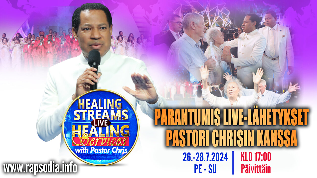 Parantumis live-lähetykset Pastori Chrisin kanssa 28.7.2024