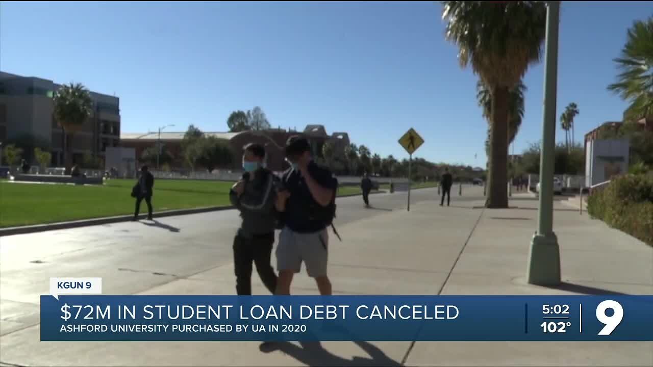 US government cancels loans for former students of UA-purchased Ashford University