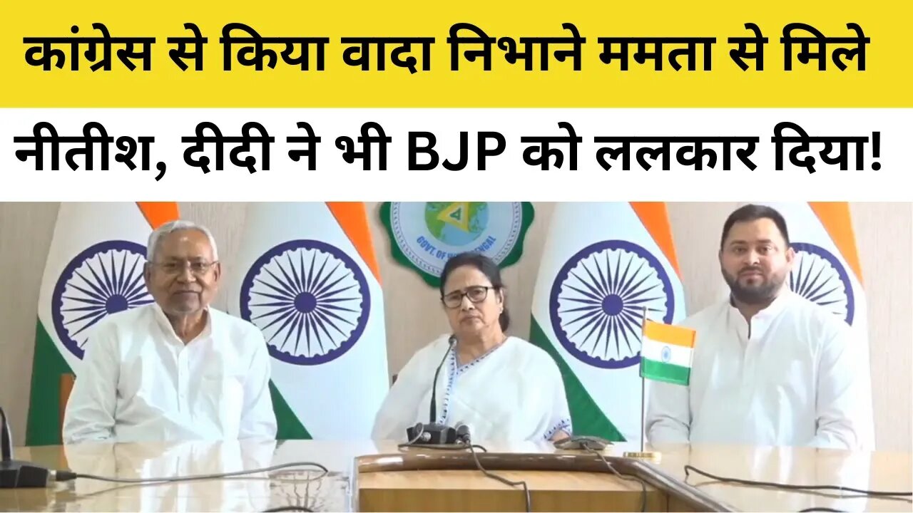 Nitish Kumar - Mamata Banerjee : हमारा मिशन-विजन एक, लेकिन Congress के रोल पर भन्ना गईं ममता