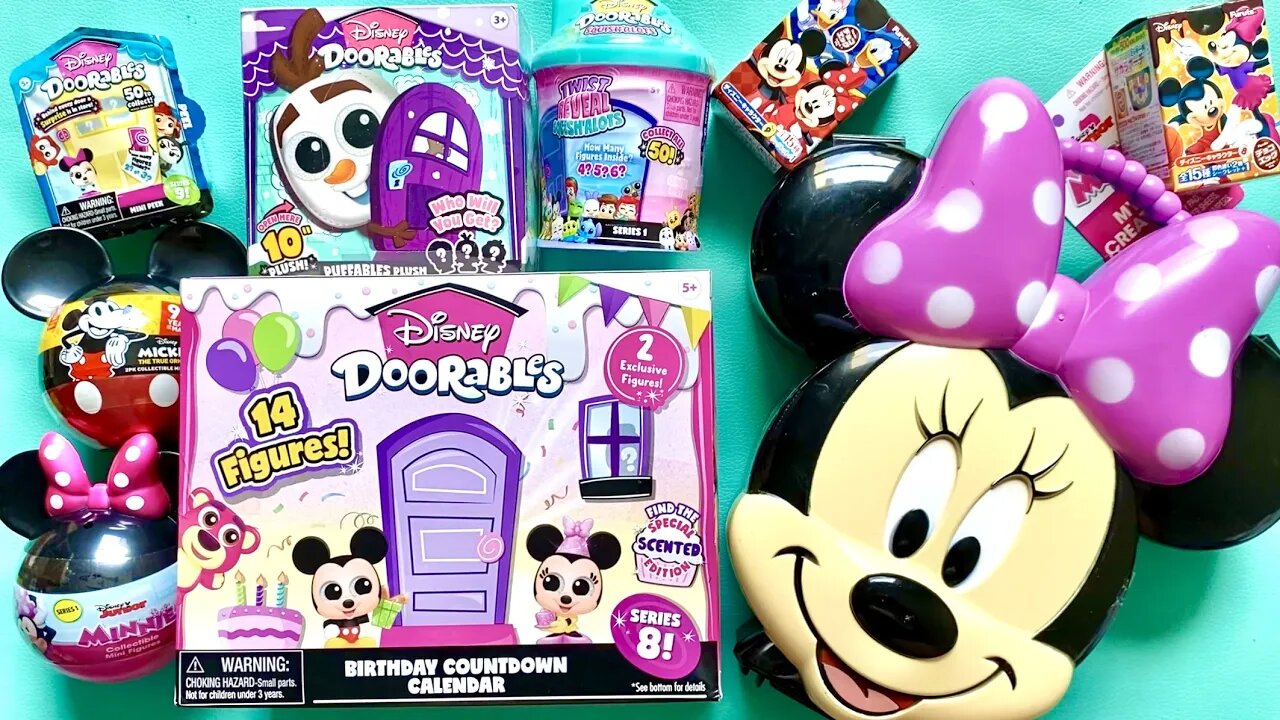 Asmr Minnie Mouse unboxing super satisfying doorables surprises no talking