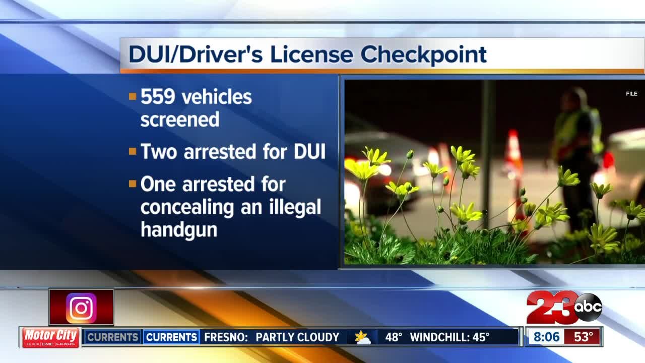 DUI/driver's license checkpoint