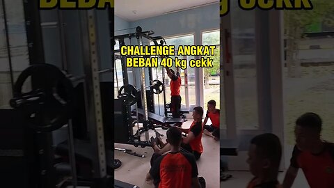 Challenge angkat beban 40kg #shorts