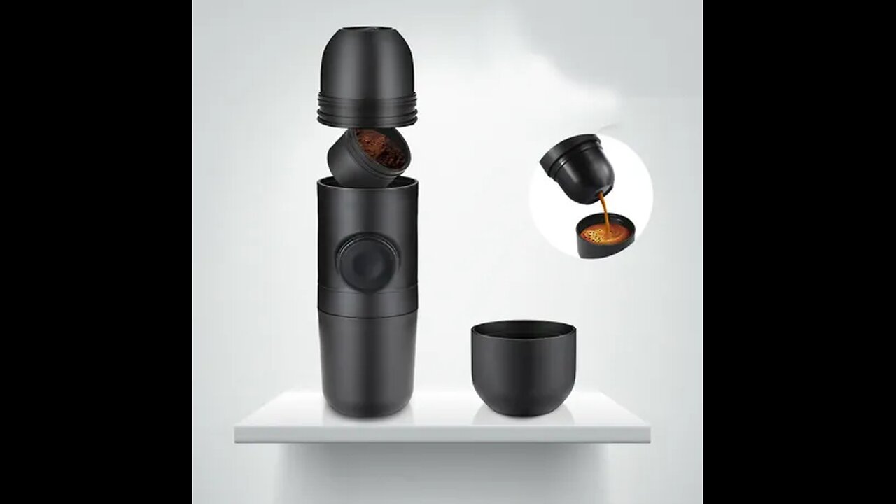 Condensed portable mini coffee machine