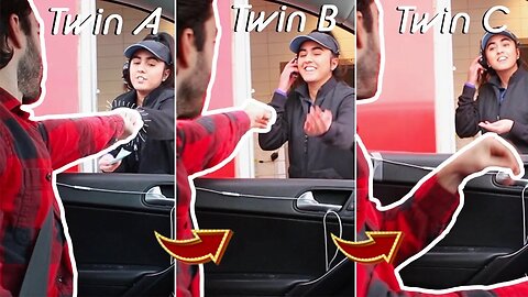 TRIPLET DRIVE THRU PRANK!